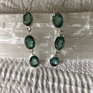Sterling quartz earrings
